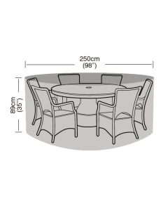 6-8 Seater Round Furniture Set Cover