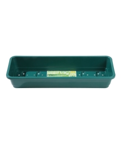 Narrow Seed Tray Green With Holes
