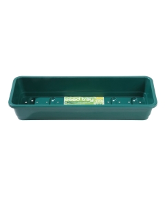 Narrow Seed Tray Green With Holes