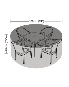 4-6 Seater Round Furniture Set Cover
