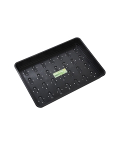 XL Seed Tray Black With Holes