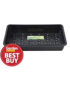 Standard Seed Tray Black With Holes