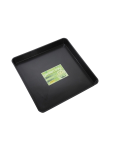 Square Garden Tray Black