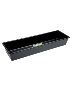 25cm x 80cm Rectangular Tray Black