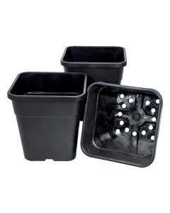 21cm Square Mini Tom Pots Black (3)