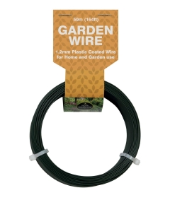 50m Garden Wire 1.2mm Plastic Coated 