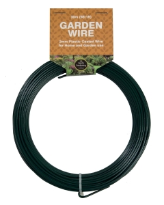 30m Garden Wire 2mm Plastic Coated 