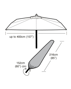 Ex Large Parasol Cover Green