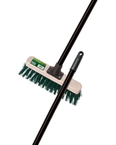 Hard  PVC Broom 30cm (12") with Steel Handle