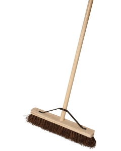 Heavy Duty Bass Broom 46cm (18") with Wooden Handle