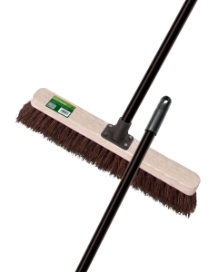 Heavy Duty Bass Broom 46cm (18") with Steel Handle