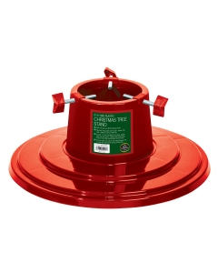 4" / 5" Plastic Christmas Tree Stand Red