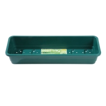 Narrow Seed Tray Green With Holes