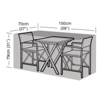 2 Seater Large Bistro Set Cover