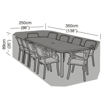 10 Seater Rectangular Furniture Set Cover