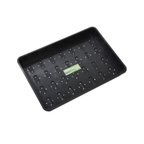 XL Seed Tray Black With Holes