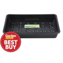 Standard Seed Tray Black With Holes