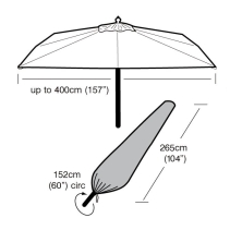 Giant Parasol Cover Black