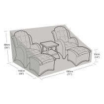 Double Duo Seat Set Cover Black
