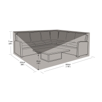 Left Handed Casual Lounge Set Cover Black