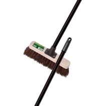 Medium Bass Broom 30cm (12") with Steel Handle