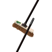 Soft Coco Broom 30cm (12") with Steel Handle