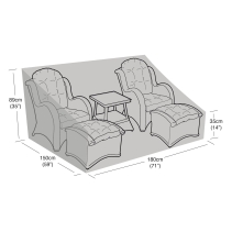 Double Duo Seat Set Cover Black
