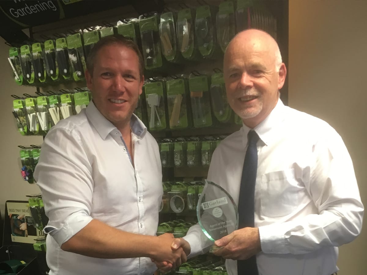 Stevenson Agencies wins coveted Garland/Worth Gardening ‘Sales Agent of the Year’ award
