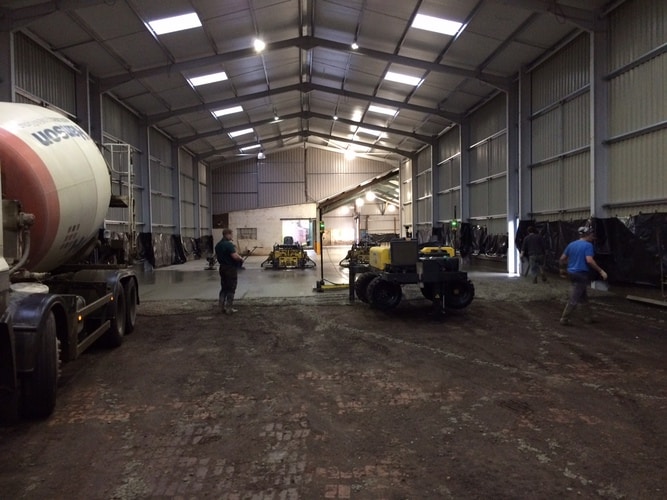 New Warehouse is Floored